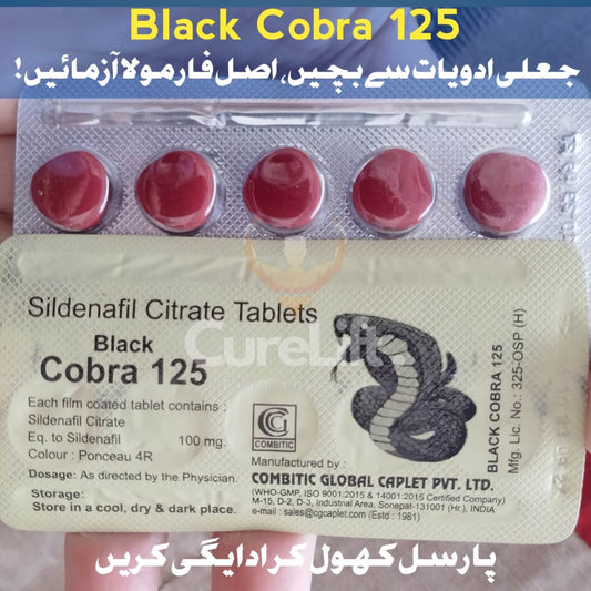 Black Cobra 125 Tablet By Combitic Global Caplet Pvt Ltd.