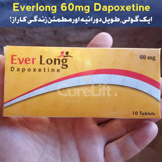 Everlong-60mg Tablets (Dapoxetine) Effective Delay Tablets for Premature Ejaculation.